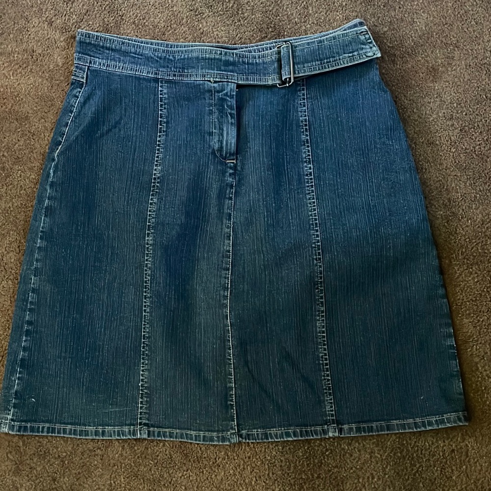 L A Blues jean skirt